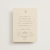 "The Swan" - Wedding Invitations in Buttercream by Helena Vitto - Front