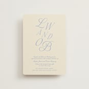 "Luxe" - Wedding Invitations in Ocean by Baumbirdy - Front