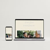 "Luxe" - Wedding Invitations in Ocean by Baumbirdy - FREE Wedding Website