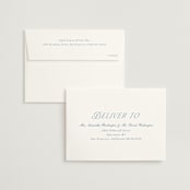 "Luxe" - Wedding Invitations in Ocean by Baumbirdy - FREE Recipient Addressing