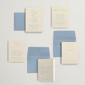 "Luxe" - Wedding Invitations in Ocean by Baumbirdy - Invitation Suite