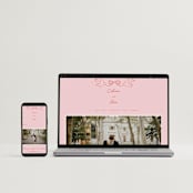 "The Bird Song" - Wedding Invitations in Peach by Helena Vitto - FREE Wedding Website