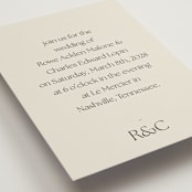 "monogram edit" - Wedding Invitations in Sandstone by Sara Hicks Malone - Detail