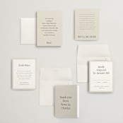 "monogram edit" - Wedding Invitations in Sandstone by Sara Hicks Malone - Invitation Suite