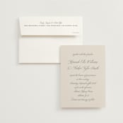 "Let's Say I Do" - Wedding Invitations in Ivory by Petra Kern - Invitation with Envelope