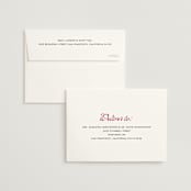 "Victorian Chic" - Wedding Invitations in Garnet by Morgan Kendall - FREE Recipient Addressing