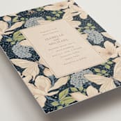 "Magnolias" - Wedding Invitations in Sky by Sabrin Deirani - Detail