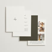 "Cottonwood" - Wedding Invitations in Ravello by Anne Ciotola - Back of Card Options