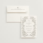 "Cottonwood" - Wedding Invitations in Ravello by Anne Ciotola - Invitation with Envelope