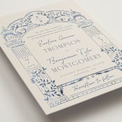"Pavilion" - Wedding Invitations in Navy by Petra Kern - Detail