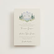 "Miniature Mountainscape" - Wedding Invitations in Summer by Petra Kern - Front