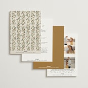 "Juliet" - Wedding Invitations in Autumn by Ashlee Townsend - Back of Card Options