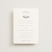 "Be With You" - Wedding Invitations in French by Design Lotus - Front