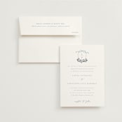 "Be With You" - Wedding Invitations in French by Design Lotus - Invitation with Envelope