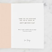 "Line the Shelves" - Single Greeting Cards in Blush by Shiny Penny Studio - Customizable Interior Example
