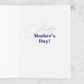 "To the Best Mom" - Single Greeting Cards in Peach by Pixel and Hank - Interior