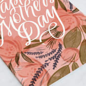 "fresh bouquet" - Single Greeting Cards in Peach by Erin L. Wilson - Close-Up
