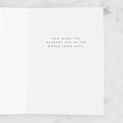 "The First Year" - Single Greeting Cards in Blush by Shiny Penny Studio - Interior