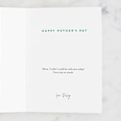 "Purr-fect Mom" - Single Greeting Cards in Mint by Jamie Alexander - Customizable Interior Example