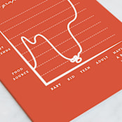 "Appreciation Scale" - Single Greeting Cards in Carrot by Robert and Stella - Close-Up