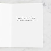 "You Were Right" - Single Greeting Cards in Blush by Maria Hilas-Louie - Interior