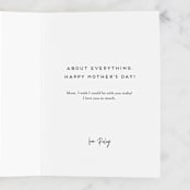 "You Were Right" - Single Greeting Cards in Blush by Maria Hilas-Louie - Customizable Interior Example