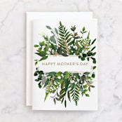 "Love Grows" - Single Greeting Cards in Greenery by Susan Moyal - Front