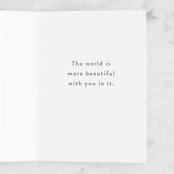 "Love Grows" - Single Greeting Cards in Greenery by Susan Moyal - Interior
