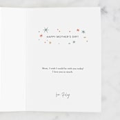 "You're Pretty Much The Coolest Mom Ever" - Single Greeting Cards in Blush by Jess Gunderson - Customizable Interior Example