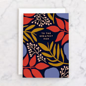 "Floral Frame" - Single Greeting Cards in Colorful by Genna Blackburn - Front
