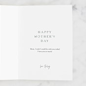 "Bold Floral Mom" - Single Greeting Cards in Emerald by Katharine Watson - Customizable Interior Example