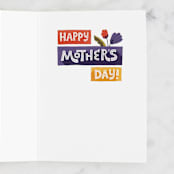 "You're A Mother Like No Other" - Single Greeting Cards in Grape by Jess Gunderson - Interior