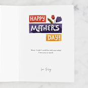 "You're A Mother Like No Other" - Single Greeting Cards in Grape by Jess Gunderson - Customizable Interior Example