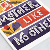 "You're A Mother Like No Other" - Single Greeting Cards in Grape by Jess Gunderson - Close-Up
