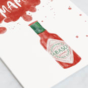 "hot mama" - Single Greeting Cards in Fire by Susan Zinader - Close-Up
