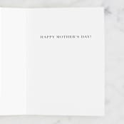 "Bonjour" - Single Greeting Cards in Burnt Rose by Jessie Burch - Interior