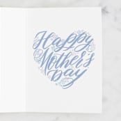 "Hydrangea Bouquet" - Single Greeting Cards in Hydrange by Shannon Chen of Four Wet Feet Studio - Interior