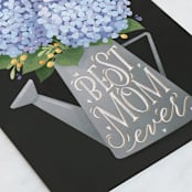 "Hydrangea Bouquet" - Single Greeting Cards in Hydrange by Shannon Chen of Four Wet Feet Studio - Close-Up