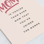 "Cooler Than Ever" - Single Greeting Cards in Blush by Kimberly Morgan - Close-Up