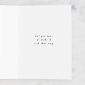 "Mommin' Ain't Easy" - Single Greeting Cards in Blush by Hannah Williams - Interior
