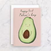 "Guac Your World" - Single Greeting Cards in Avocado by Chelsea And Marbles Paper - Front