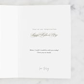 "Woman With It All" - Single Greeting Cards in Sand by Amy Payne - Customizable Interior Example