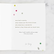 "You Deserve Confetti" - Single Greeting Cards in Carnation by Violet and Mae - Customizable Interior Example