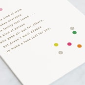"You Deserve Confetti" - Single Greeting Cards in Carnation by Violet and Mae - Close-Up