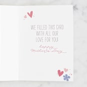 "Sending Love" - Single Greeting Cards in Peach by Itsy Belle Studio - Interior