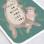 "no otter mom" - Single Greeting Cards in Jungle by Susan Zinader - Close-Up
