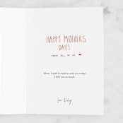 "#1 MOM Animal Stacker" - Single Greeting Cards in Blush by Coit Creative - Customizable Interior Example