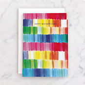 "Colorful" - Single Greeting Cards in Rainbow by Hudson meet Rose - Front