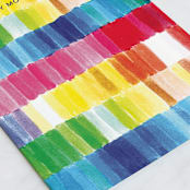 "Colorful" - Single Greeting Cards in Rainbow by Hudson meet Rose - Close-Up