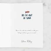 "Purrfect Cat Mom" - Single Greeting Cards in Ocean by Ashley Presutti Beasley - Customizable Interior Example